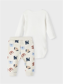 NAME IT Baby Sæt Olfert White Alyssum